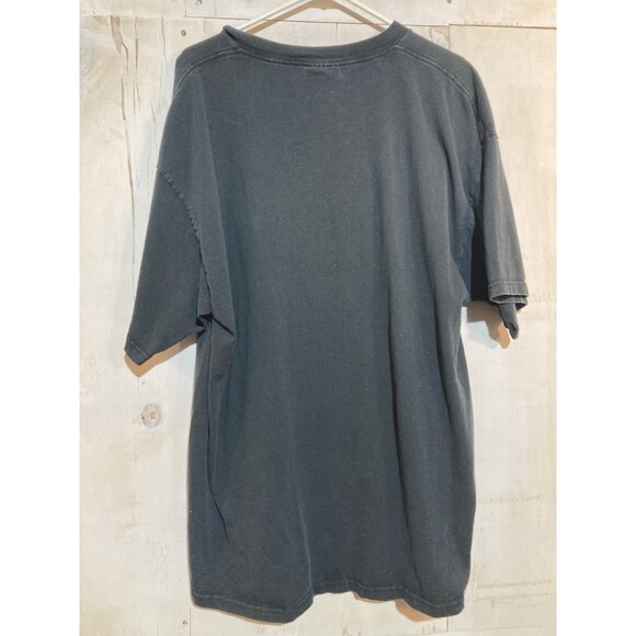 Vintage Atlanta Falcons Tee Tshirt XXL Nutmeg Mills NFL Black Embroidered Logo - Picture 6 of 6